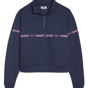 Tommy Jeans TJW Flag Logo Half Zip Pullover